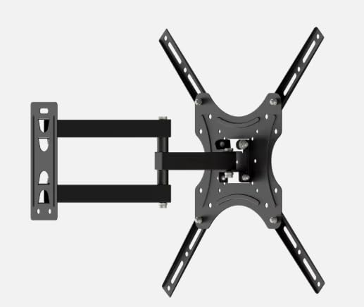 Full Motion TV Wall Mount for 26-55 inch TVs, up to 99lbs and VESA 400x400mm, Wall Mount TV Bracket with Articulating Swivel Extension Tilting Levelling for LED LCD OLED 4K Flat Curved Screen