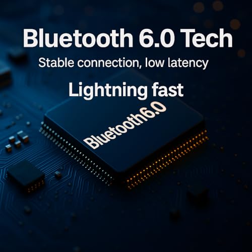 Wireless Earbuds, Bluetooth 6.0, Wireless Headphones, LED Digital Battery Display, IPX7 Waterproof in Ear Headphones, 56-Hour Playtime, 200 Hr Standby,Type-C Charging, Smart Touch Controls.