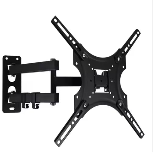 Full Motion TV Wall Mount for 26-55 inch TVs, up to 99lbs and VESA 400x400mm, Wall Mount TV Bracket with Articulating Swivel Extension Tilting Levelling for LED LCD OLED 4K Flat Curved Screen