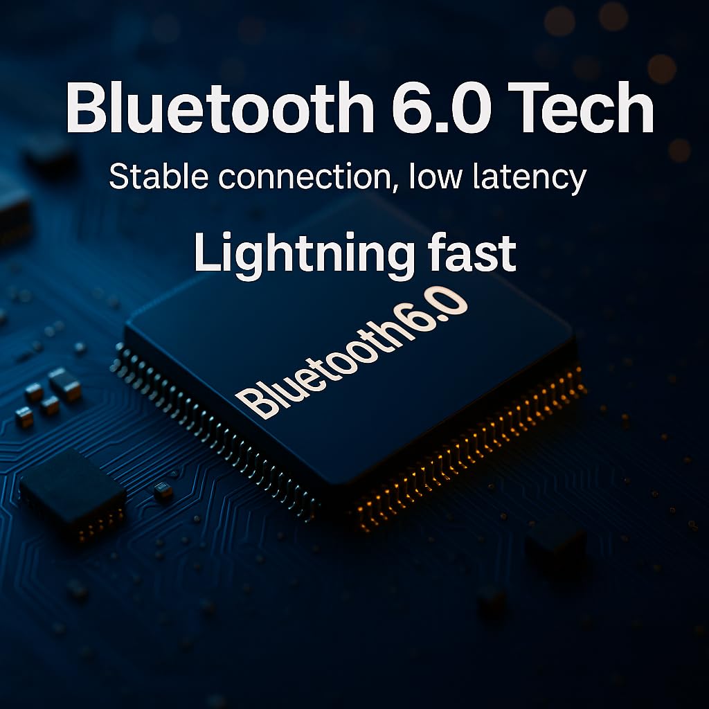 Wireless Earbuds, Bluetooth 6.0, Wireless Headphones, LED Digital Battery Display, IPX7 Waterproof in Ear Headphones, 56-Hour Playtime, 200 Hr Standby,Type-C Charging, Smart Touch Controls.